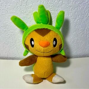 TOMY 2013 Pokemon Character CHESPIN 9" Plush Stuffed Animal Nintendo Collectible